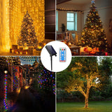 1 x RAW Customer Returns MOLVCE Solar Fairy Lights Outdoor 20m 200LED, Solar Fairy Lights with Remote Control, 8 Modes, Timer, USB Powered, Dimmable Solar Fairy Lights Weatherproof for Balcony Wedding Christmas Decoration, Colorful - RRP €18.99