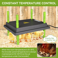 1 x RAW Customer Returns Plotohiker chick warming plate, chick warmer heat lamp, heating plate for chick rearing, artificial broody hen 25 x 30cm - RRP €47.39