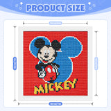 3 x Brand New TOSTOG Diamond Painting Children with Wooden Frame, 5D Cartoon Anime Mouse Full Diamond Painting Pictures Adult Children Boy Girl, DIY Gem Art Painting Kit for Home Wall Decor 18 x 18 cm - RRP €61.2