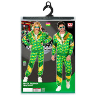 1 x RAW Customer Returns Widmann - Costume tracksuit St. Patricks Day, green with clover leaves, Ireland, Irish, holiday, 80s outfit, jogging suit - RRP €35.99