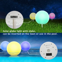 1 x RAW Customer Returns uuffoo Solar Lamps for Outdoor Garden Led Solar Garden Lights with Remote Control IPx6 Waterproof 7-Color Light, Dimmable Party Decoration for Swimming Pool Beach Lawn Passage 30CM  - RRP €56.46