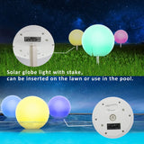 1 x RAW Customer Returns uuffoo Solar Lamps for Outdoor Garden Led Solar Garden Lights with Remote Control IPx6 Waterproof 7-Color Light, Dimmable Party Decoration for Swimming Pool Beach Lawn Passage 30CM  - RRP €56.46