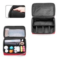 1 x RAW Customer Returns Trunab Medical Supplies and Medicine Storage Bag, First Aid Kit for Emergency Medicine, Nutritional Supplements and Weekly Pill Organizer, Red - RRP €41.99