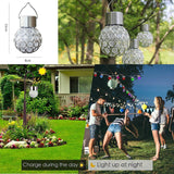 1 x RAW Customer Returns Solar lamps for outdoors hanging, Kaishengyuan solar lantern garden solar light solar lantern for balcony, Christmas, wedding, party 8 pieces, white light  - RRP €28.22