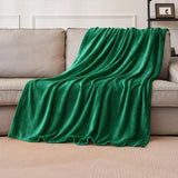 1 x RAW Customer Returns MIULEE Cuddly Blanket Fluffy Blanket Fleece Blanket Living Blankets Couch Blanket Fluffy Throw Microfiber Bedspread Sofa Blanket Blanket For Bed Sofa Bedroom Office 150x200 cm Dark Green - RRP €25.99