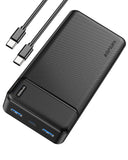 1 x RAW Customer Returns Asperx Power Bank 20000mAh quick charging function 22.5W, charging 3 devices at the same time PD 20W QC3.0  mobile phone batteries, small but strong battery pack, portable charger for iPhone Samsung smartphone Xiaomi - RRP €19.69