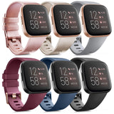 1 x RAW Customer Returns Oumida 6 Pack Compatible for Fitbit Versa 2 Strap Fitbit Versa Strap, Silicone Sport Classic Replacement Strap Compatible for Fitbit Versa 2 Fitbit Versa Fitbit Versa Lite A, S  - RRP €10.07