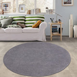 1 x RAW Customer Returns SHACOS Round Carpet Short Pile Grey Living Room Carpet Round Non-Slip Soft Round Carpet Washable Carpet Bedroom Round Bedside Rug Round Carpet Modern, 120 x 120 cm Round - RRP €33.97