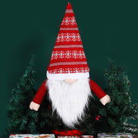 1 x Brand New Faceless Doll Christmas Tree Topper Creative Christmas Tree Decoration Red White Christmas Ornaments Lightwight Faceless Doll Decor Indoor Christmas Accessories - RRP €20.4