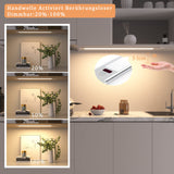 1 x RAW Customer Returns wobsion under-unit kitchen LED neutral white with non-contact sensor, LED strip 42 cm lighting kitchen dimmable 4000 K, ultra thin kitchen light under-unit LED for wardrobe, showcase cabinet lighting - RRP €20.16