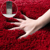 1 x RAW Customer Returns MIULEE Bath Mat Soft Bath Mat Non-Slip Bath Mat Doormat Bathroom Mat Bed Rug Fluffy Carpet Bathroom Rug Shower Mat for Bathroom Living Room Bedroom 50 x 80 cm Red - RRP €21.99