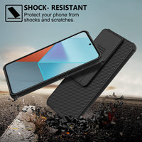 1 x RAW Customer Returns AROYI mobile phone case compatible with Xiaomi Redmi Note 13 Pro 5G case not for 4G , Xiaomi Poco X6 5G case camera protection with slide camera mobile phone case for Redmi Note 13 Pro case 6.67 inches - black - RRP €16.1