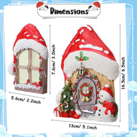 1 x Brand New 4 Sets Miniature House Door and Window Fairy Gnome Candy Garden Sculpture Decoration Bell Tree Hugger Gnome House Door - RRP €22.8