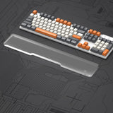 1 x RAW Customer Returns MAMBASNAKE Keyboard Wrist Rest, Acrylic Keyboard Pad for Compact 60 Keyboard - Ergonomic Wrist Rest for Office Gaming Typing Laptop - Premier Clear Acrylic - Anti-Slip Rubber Feet - Black - RRP €36.52