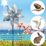 1 x Brand New Set of 3 Reflective Windmills, Anti-Bird Windmills, Reflective Bird Repellent, Anti-Birds Reflective Windmill, Outdoor Garden Windmills, Scare Birds - RRP €9.06