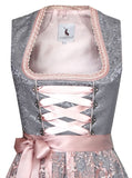 1 x RAW Customer Returns Alpenm rchen Midi Dirndl from Exclusive Collection including lace apron, grey, 34 - RRP €109.9