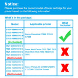 1 x RAW Customer Returns LCL Compatible Toner Cartridge Xerox Versalink C7020 C7025 C7030 106R03741 106R03744 106R03743 106R03742 1Black 1Cyan 1Magenta 1Yellow Replacement for Xerox Versalink C7020 C7025 C7030 - RRP €255.9