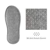 1 x RAW Customer Returns Lucky Sign set of 4 unisex guest slippers made of felt, small x-large, grey - RRP €29.99