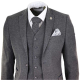 1 x RAW Customer Returns TruClothing.com Men s Suit 3 Piece Wool Tweed Design 1920 Vintage Classic - RRP €151.51