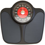 1 x RAW Customer Returns Adamson A23 Body Weight Scale - Up to 160 kg - XL Oversize Scale 36 cm x 35 cm - Non-slip Rubber Surface Extra Large Numbers - Analogue Bathroom Scale - 20 Year Warranty - RRP €59.97