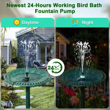 7 x RAW Customer Returns SZMP Fountain Adjustable Bird Bath Fountain for Outdoors 24H with Colorful LED Lights Garden Fountain 7 Nozzles 5M Power Cord Included Use in Gardens, Fish Tanks, Bird Bath Fountains - RRP €124.18