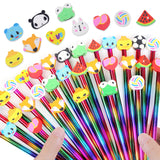 1 x RAW Customer Returns 40 Pieces Pencils Gadget Birthday Children Colored Pencils with Eraser Party Favors Birthday Children Christmas Gadget - RRP €14.99