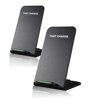 2 x RAW Customer Returns MowgliStore - 15W Wireless Charger, Set of 2 Multi-Compatible Wireless Charging Units for iPhone, Samsung, Xiaomi, Wireless Charger Base for Mobile Phone Charging, Battery Charger Station - RRP €38.42