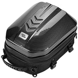 1 x RAW Customer Returns Grapelet motorcycle tail bag waterproof pillion luggage bag ABS hard shell motorcycle helmet bag with expandable storage space 24L-35L travel bag for motorcycle - RRP €79.99