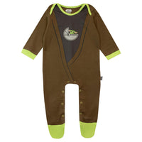 1 x RAW Customer Returns Star Wars Onesie Pajamas and Hat for Baby Boys The Mandalorian Baby Yoda Multicolor 6-9 Months - RRP €22.95