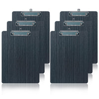 3 x RAW Customer Returns GUOKOFF A5 clipboard, pack of 6 wooden clipboards, A5 hardboard clipboard with rubberized metal clip, writing board pad holder clipboard DIN A5, black - RRP €63.39