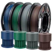 1 x RAW Customer Returns IEMAI PLA Carbon Fiber Filament 1.75mm, Blue Army Green Blue Grey Brown Carbon Fiber PLA Filament 250g x 4, 3D Printer Filament PLA, Carbon Fiber PLA, Filament PLA 1.75mm, Dimensional Accuracy - 0.03mm - RRP €33.26