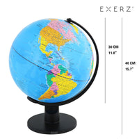 1 x RAW Customer Returns Exerz 30cm Student Globe - English Map - Globe Education Rotating - Educational Geographical - Teaching Material Globes Political Map - Diameter 30cm - RRP €43.5