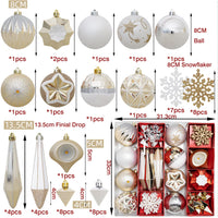 1 x RAW Customer Returns Christmas tree bauble set, 50 decorations - RRP €33.24