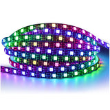 1 x RAW Customer Returns Tesfish WS2812B LED Strip IP65 Waterproof RGB LED Pixel Strip 5m 5V 5050 300 LEDs Black PCB Full Color Individually Addressable Smart LED Light Strip for Advertising Decoration DIY Projects - RRP €31.73