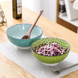 1 x RAW Customer Returns vancasso bowl set Macaron 2-piece large bowl set made of porcelain, capacity 1200 ml, soup bowls, ramen bowl, dessert bowl, salad bowls, soup bowls, bowl - RRP €30.24