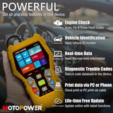 1 x RAW Customer Returns MOTOPOWER MP69040 Car OBD2 Scanner Code Reader Engine Error Code Reader Scanner CAN Diagnostic Tool for all OBD II Protocol Cars, Yellow - RRP €60.91