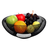 1 x RAW Customer Returns BELLE VOUS Fruit Bowl Black Fruit Basket Metal - 24cm Bowl Black Metal Basket Decorative Bowl Black Fruit Bowl Modern Fruit Bowl Fruit Basket Wire Basket Round for Fruit, Vegetable Storage, Kitchen, Decoration - RRP €23.99