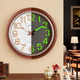 1 x RAW Customer Returns Wall clock vintage, 30 cm luminous wall clock without ticking noises, wall clocks living room accurate time measurement, wall clock large easy to read wall clocks, wall clock kitchen clock wall clock living room,  - RRP €20.14