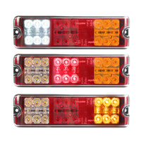 1 x RAW Customer Returns Trailer Tail Lights Kit, 12V 24V LED Trailer Lighting, Waterproof Tail Lights Indicator Brake Rear Reverse Reflector Lamp for Trailer, Truck, Caravan, Van, Tractor Super Bright Tail Lights - RRP €70.5