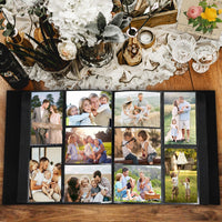 1 x RAW Customer Returns Lanpn Photo Album 10x15 600, Large Linen OUR MEMORIES Insert Slip-in Album for Portrait and Landscape Photos Pictures Violet - RRP €23.99