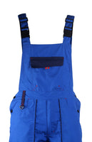 1 x RAW Customer Returns Prisma work dungarees for men with multifunctional and knee pockets - dungarees for men long ripstop royal blue EU50 - RRP €47.15