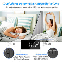 1 x RAW Customer Returns Strong Vibration Alarm Clock with Bed Shaker for Deaf, Hard of Hearing, Heavy Sleepers, Dual Alarm, USB Charger, Easy to Set, Dimmer - RRP €26.21