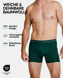 1 x RAW Customer Returns DANISH ENDURANCE Men s Boxer Shorts, Pack of 6, Retro Shorts Made of Soft Cotton Multicolored 2X Black, 2X Green, 2X Blue Melange , X-Large  - RRP €38.53