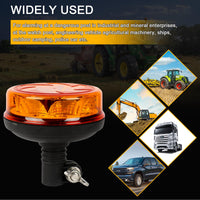 1 x RAW Customer Returns AOHEWEI LED Warning Light Amber, 4 Flashing and 2 Rotating Patterns 12 24V 16pcs LED Strobe Lamp for Agricultural Machinery, Commercial Vehicles, School Bus, Tractors, Excavators, Trucks - RRP €41.22