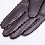 1 x Brand New YISEVEN Women s Touchscreen Sheepskin Leather Gloves with Warm Lined Elegant Leather Driving Gloves Smartphone Lambskin Fleece Lining Mother s Day Gift, Brown Medium 7.0  - RRP €46.59