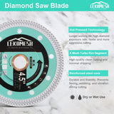 1 x RAW Customer Returns Diamond tile disc 200 x 25.4 mm diamond cutting disc - LEKOMESH diamond tile saw blade, for porcelain, ceramic, tiles, granite, artificial stone - standard diamond cutting disc - RRP €33.26