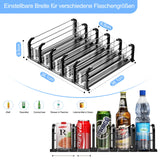 1 x RAW Customer Returns ZIJIN Can Organizer, Refrigerator Organizer Cans, 5 Rows 38cm Drinks Beverage Organization Automatic for Refrigerators - RRP €26.21