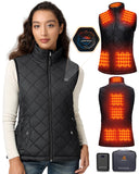 1 x RAW Customer Returns GOTOBI women s heating vest with 16000 mAh power bank - heated vest with 9 heating zones and 3 adjustable temperatures, heated vest for outdoor activities, hiking, skiing - RRP €100.84