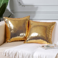 1 x RAW Customer Returns JOTOM 2-Piece Sequin Satin Pillow Case - RRP €20.4