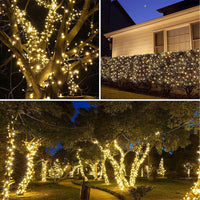 1 x RAW Customer Returns NEXVIN Solar Outdoor Christmas Lights 20M 200 LEDs, Waterproof Solar Outdoor String Lights, 8 Modes, Decorative Solar Powered Outdoor Christmas Lights for Tree Garden Christmas Patio Warm White  - RRP €21.59